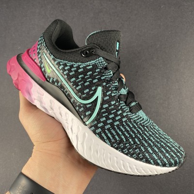 Womens Size 5 -Nike React Infinity Run Flyknit 3 Pink Prime Sneakers- DD3024-003