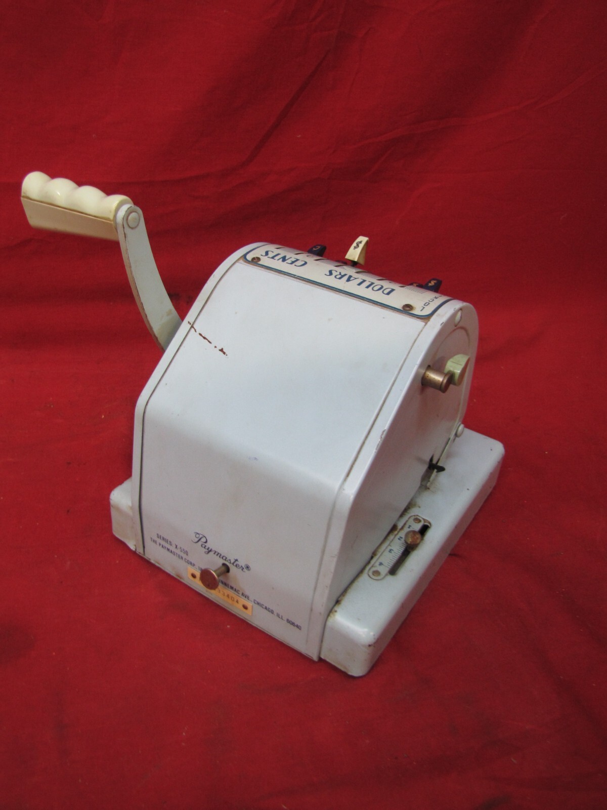 Vintage Working Paymaster Check Writer X550 eBay