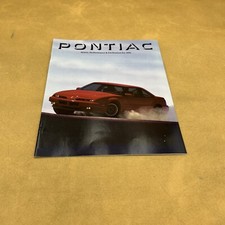 1991 PONTIAC DEALER SHOWROOM SALES BROCHURE CATALOG GUIDE BOOKLET 12 PAGE