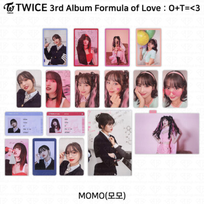 TWICE 3rd Album Formula of Love : O+T= 3 Official Photocard TWICE 3rd Album Formula of Love : O+T= 3 Official Photocard
