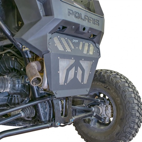 DRT Polaris RZR Pro XP XP4 2020-2024 Aluminum Vented Exhaust Cover Black - Picture 5 of 6