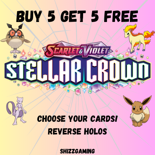 POKÉMON TCG : Stellar Crown SV07 Reverse Holo, Holo, Common, Uncommon