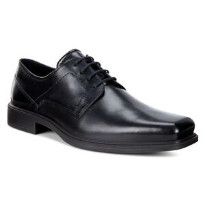  ECCO  Men s 623534 Johannesburg Black Leather Plain Toe 