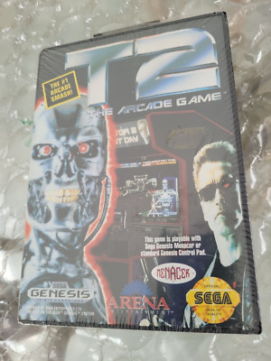 T2 Terminator Arcade Game Sega Genesis NTSC USA Brand New Factory Sealed Rare