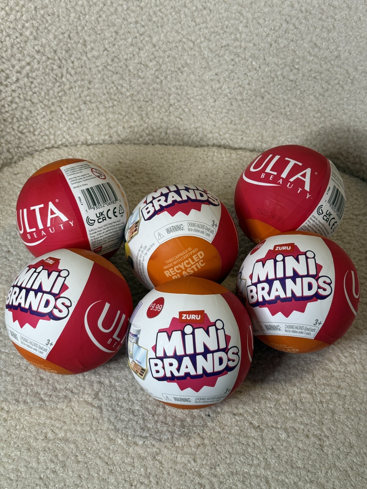 Mini Brands Ulta Beauty Series 1 Makeup Ball Lot of 6 Sealed NEW