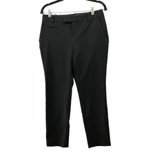 Banana Republic Jackson Fit Dress Pants Womens 2S Black Slim Straight Mid Rise