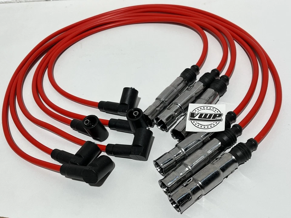 7mm Red Silicone Ignition Leads Coil Pack Leads New for VW Golf MK3 VR6 - Image 3 of 4