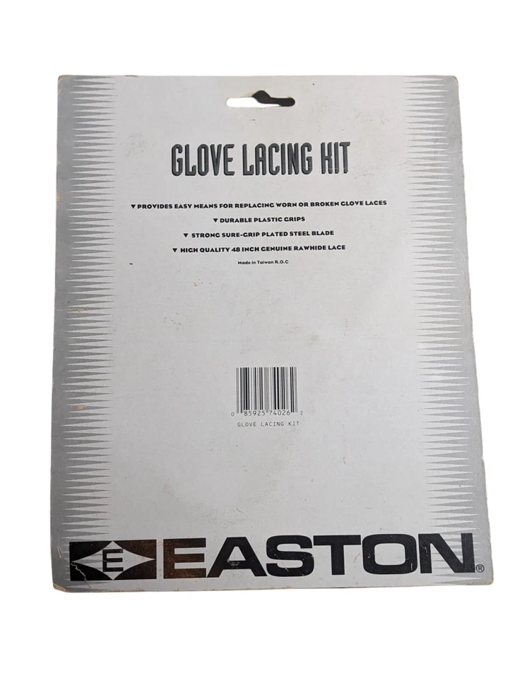 Kit de cordones de guantes de béisbol Easton de colección 48" cordones de cuero crudo con herramienta  Foto 2 de 2