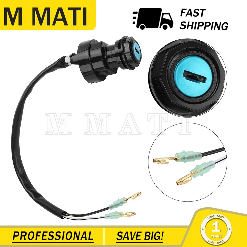 Interruptor de llave de encendido para Kawasaki KLT185 1986-1987 / Bayou 300 KLF300 1987 Foto 2 de 4