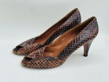 Evan Picone Snake Skin Pump Heels Women’s Size 8 A Made in USA