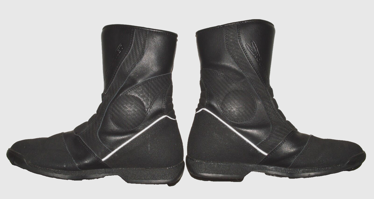 JOE ROCKET MENS SZ 9 43 EU BLACK FAUX LEATHER MOTORCYCLE MOTO BOOTS WATER RESIST Finest Motorcycle Riding Joe Rocket Boots | LeatherUp  main image 3