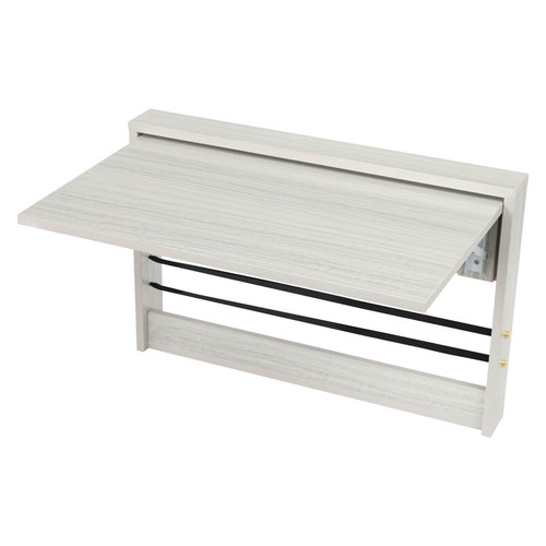 Folding Wall Table, Light Gray Fold Down Table Wall Mounted For Workbench, Home - Picture 6 of 20