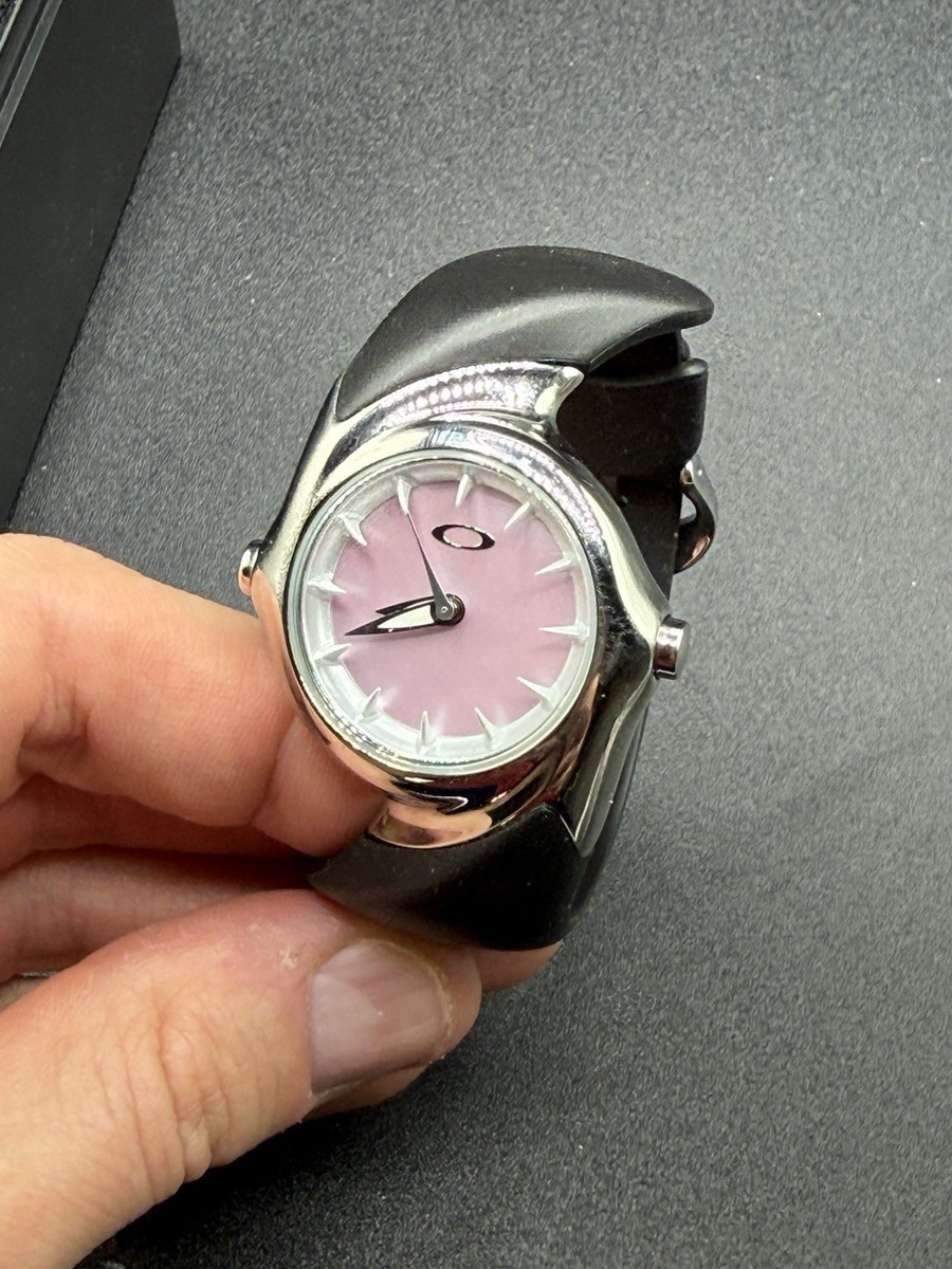 Oakley Crush 2.5 Polished/Mother of Pearl Pink Dial Watch New | eBay
