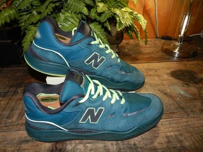 US 12 New Balance Tiago Lemos x Numeric Suede Sneaker Deep Teal Lime Gr 