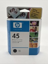 HP 45 Black Inkjet Printer Cartridge 51645A Expired 2006  New  Sealed NOS