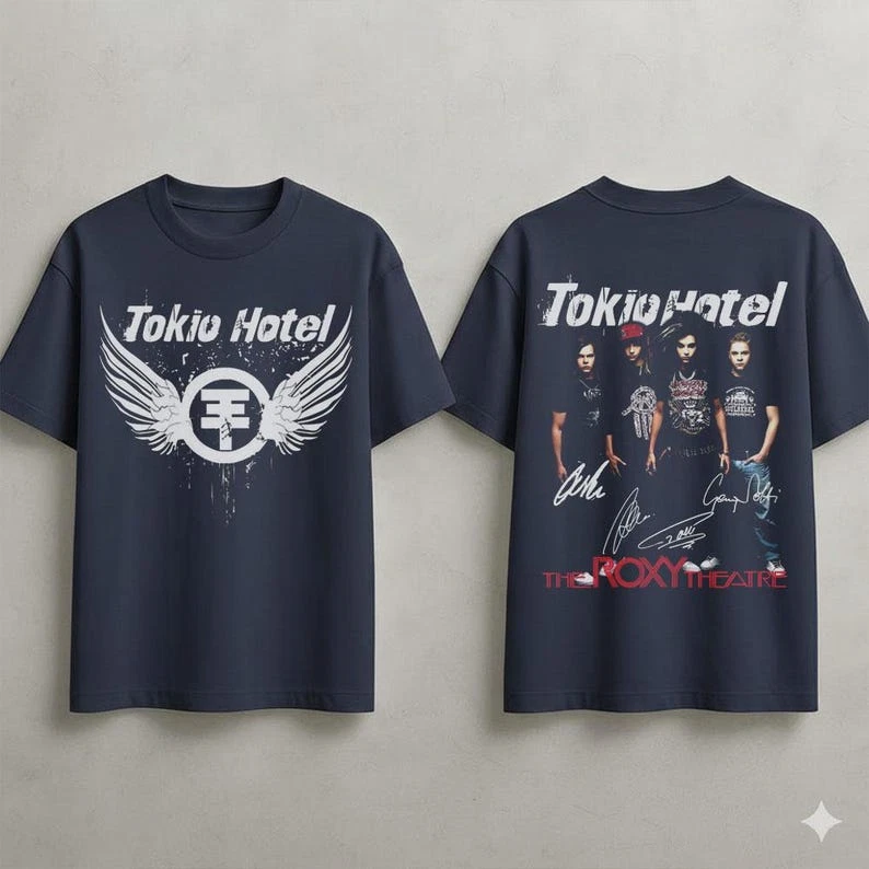 Tokio Hotel Tour 2026 Tee, Vintage Concert Shirt