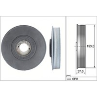 INA 544 0039 10 Riemenscheibe Kurbelwelle FüR Citroen Peugeot Fiat Lancia