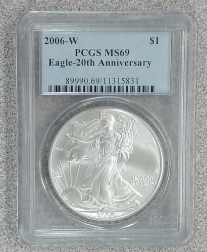 2006-W BU American Silver Eagle PCGS MS69 (831)