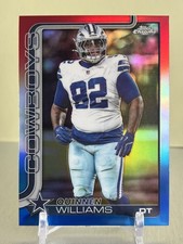 2025 Topps Chrome Football Quinnen Williams #72 Red White And Blue  Cowboys