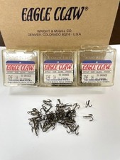 3 BOXES OF 50 BRONZE SIZE 14 TREBLE HOOK!  2X STRONG!  TOTAL OF 150 TREBEL HOOKS