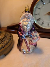 House of Lloyd Blown Glass Mercury Victorian  Christmas Around the World Santa. 