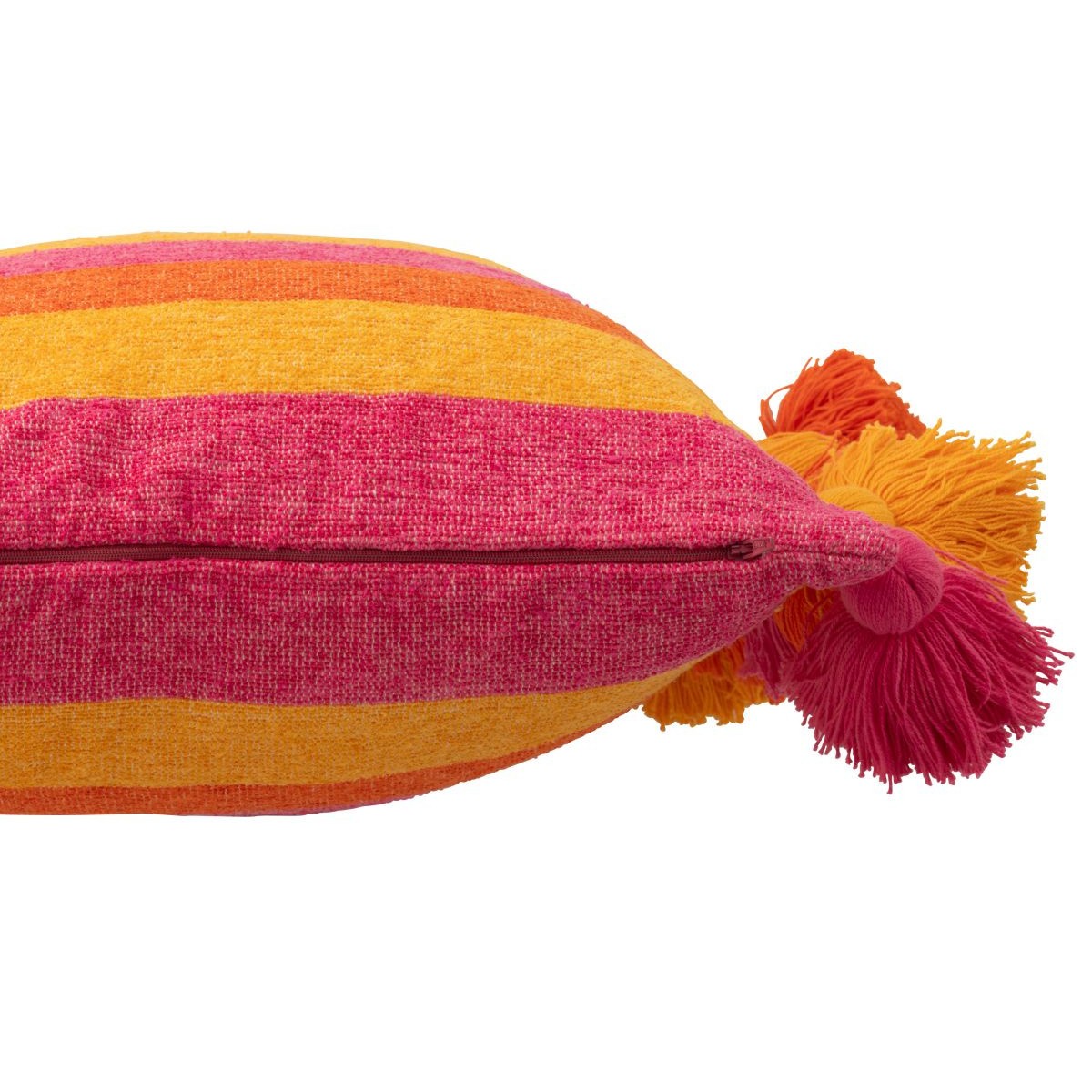 Coussin à pompons Polly 50x50 cm multicolore pour canapé - 2