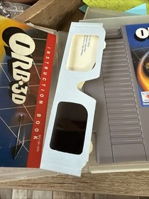 NES ORB.3D Game CIB / 3d glasses included & Manual W/Nintendo Hard Plastic Case