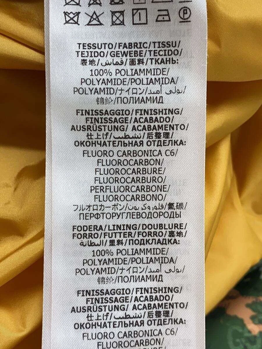 Piumino lungo donna Gucci taglia 10 poliestere modello all over #EF AAA