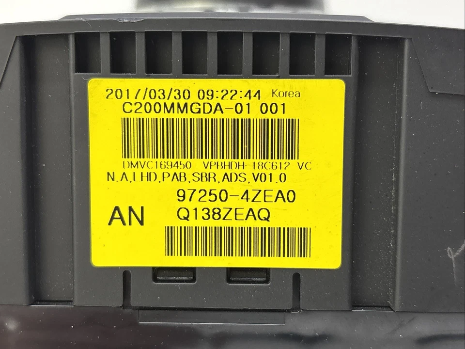 Hyundai Santa Fe 2016-2018 climatizador aire acondicionado calefacción control de temperatura 97250-4Zea0 Foto 3 de 4