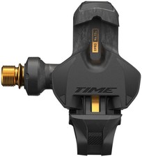 TIME XPRO 12SL Carbon Road Pedals with Titanium Spindle, Clipless, Gold/Carbon
