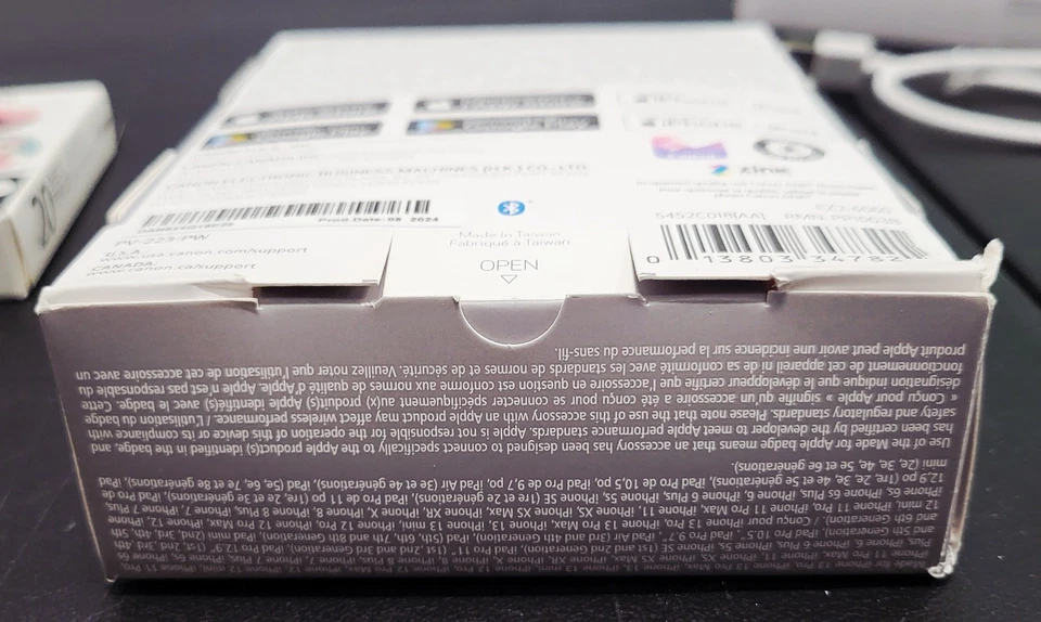 Canon Ivy Mini Photo Printer 2nd Generation Pure White W 20 Sheet Photo Pack - Image 3 of 4