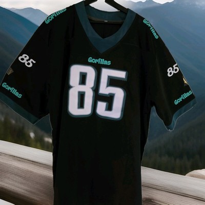 American Football Trikot Gorillas Nummer 85 Schwarz Grün XL 