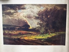 Vintage Collotype Print ?A Passing Shower? by George Inness (1825?1894)