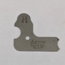 Lufkin 13/64" Radius Gage S-77 USA