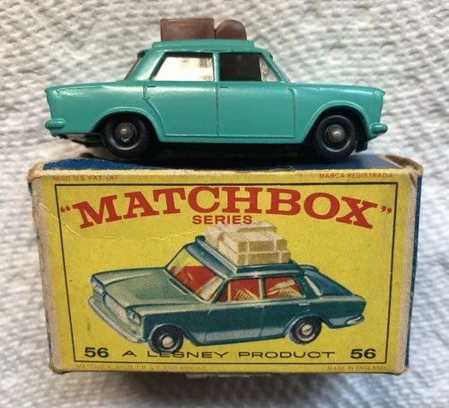 MATCHBOX  Vintage Lesney Car #56 Fiat 1500 Original Box