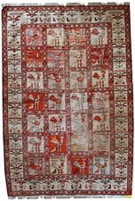 Tappeto Sumak Seta Kilim Vintage Fatto a Mano – Anni '60 – 125 x 183 cm – Rug