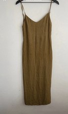 Zara midi dress in olive color size XS.