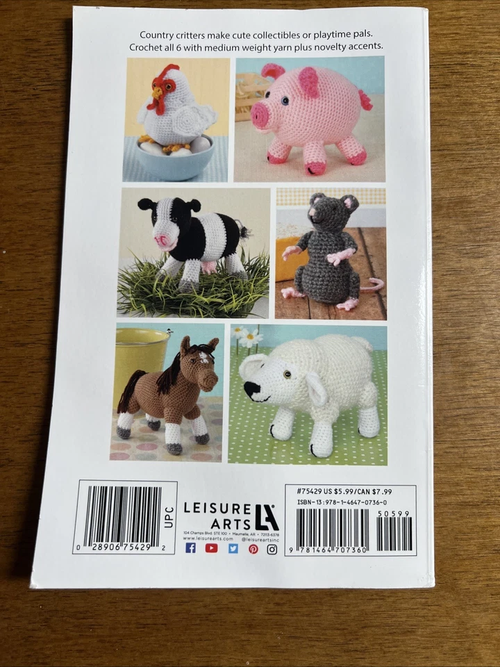 Farm Animals to Crochet by Leisure Arts - Image 2 of 2