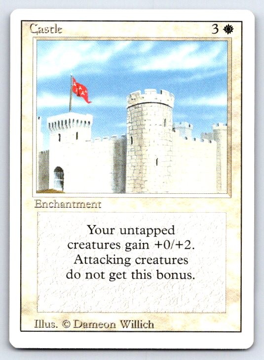 Castle Uncommon Revised Edition Magic: The Gathering Lightly Played