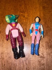 Dino Riders Skwirm & Serena Pink Action Figures Lot 2-Pack Series 2 Tyco