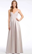 Hayley Paige Collections Candlelit Satin Evening Gown, Size 6 style 5665