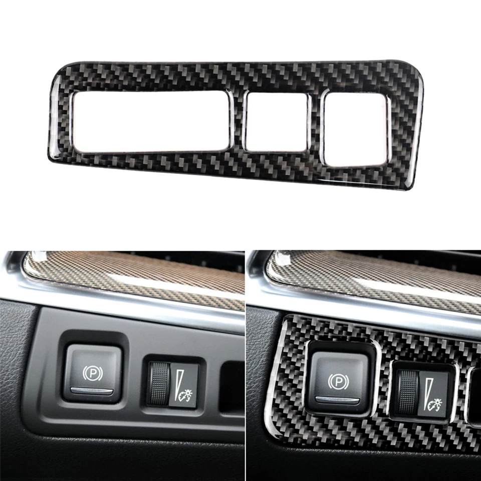 Kits completos de molduras interiores de fibra de carbono real de 34 piezas para Cadillac XT5 XT6 2016-2025 Foto 2 de 4