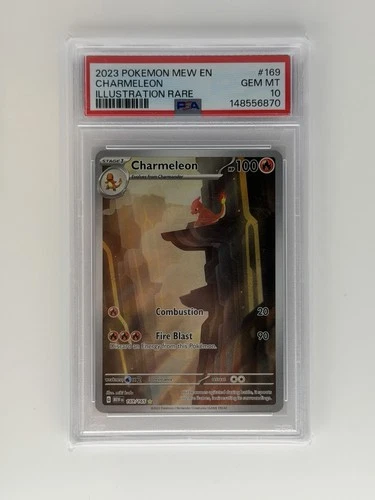 PSA 10 Pokemon 151 Illustration Rare Charmeleon MEW EN 169/165 GEM MINT!