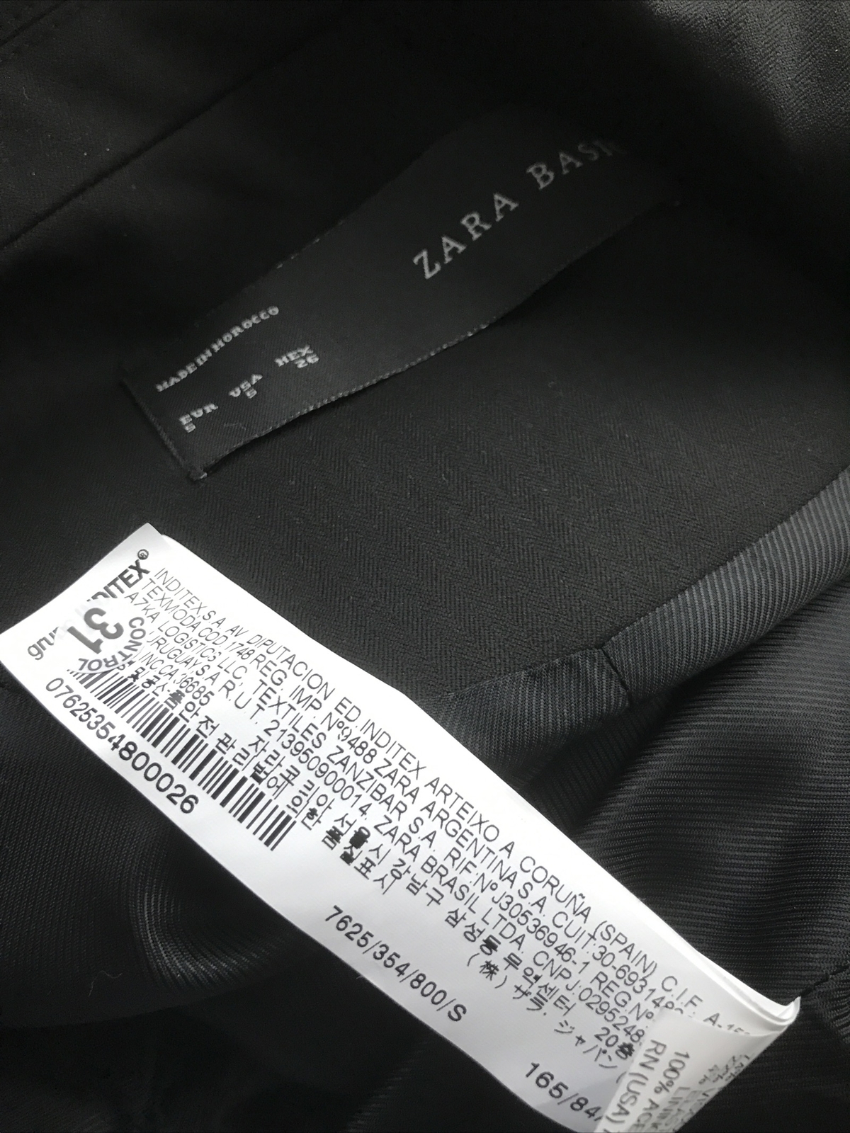 ZARA BASIC Black Double Breasted Short Blazer/Tux… - image 12