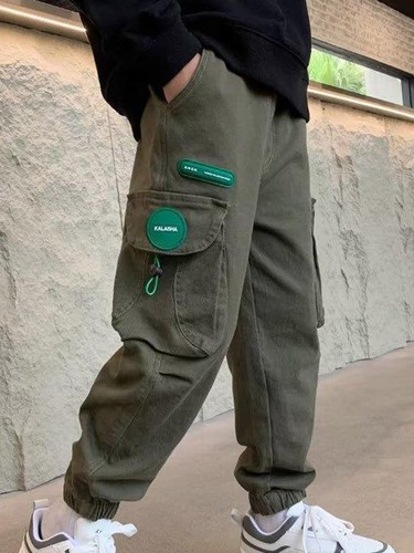 Niños Niños Pantalones de Sudadera con Bolsillos Pantalones de Carga para Correr Hip-Hop Joggers - Imagen 22 de 32