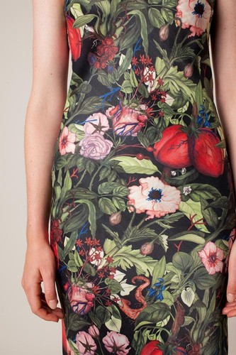 Rachel Antonoff Sybil slip dress, size 0, Organ Garden print, midi/maxi - Picture 12 of 13