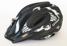 Levior Fahrradhelm "Sparky" Universalgröße (53-58cm) schwarz/weiß matt