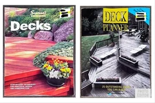 Lot 2 Big Decks PB Books Sunset How to Build + 25 Deck Planner Jom Bauer GD Free