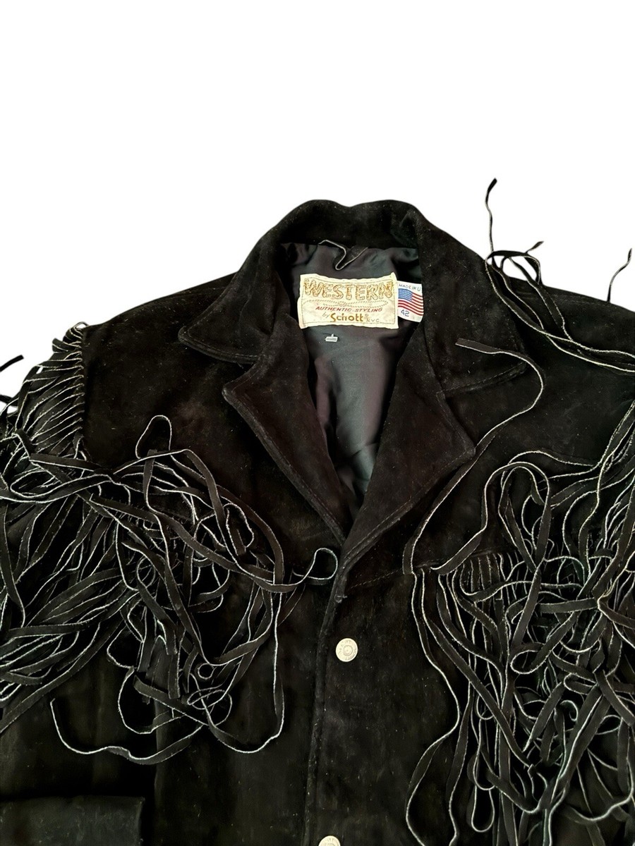 〈 SCHOTT 〉western fringe suede jacket WESTERN AUTHENTIC STYLING by SCHOTT 395 Suede Fringe Jacket