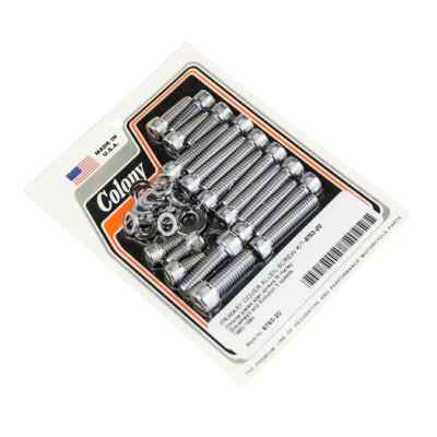 Colony Primary Cover Hardware Kit Allen Chrome For 80-84 Harley